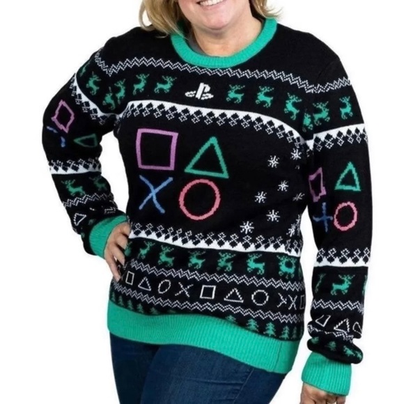 Sony Sweaters - PlayStation Symbols Sweater